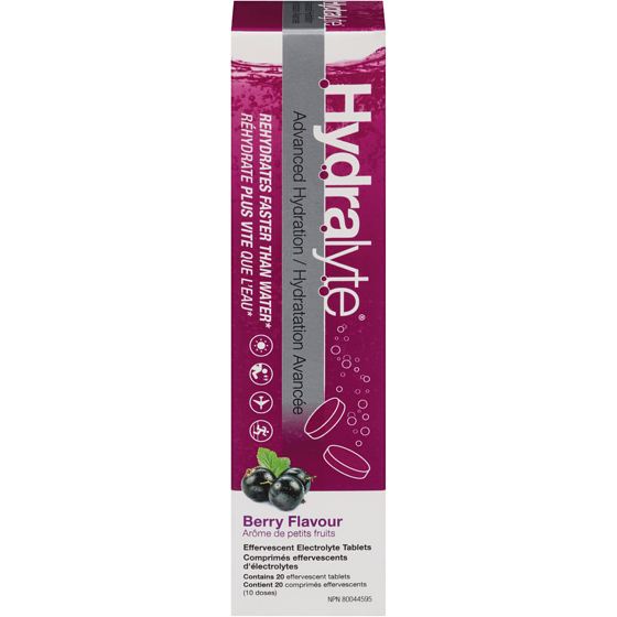 Hydralyte Electrolyte Tablets, Apple Blackcurrant 20 ea, $0.82/1ea