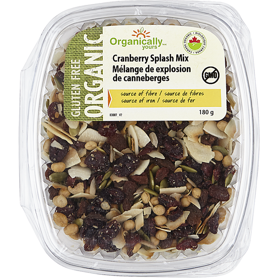 Organically Yours Cranberry Splash 180 g, $3.89/100g