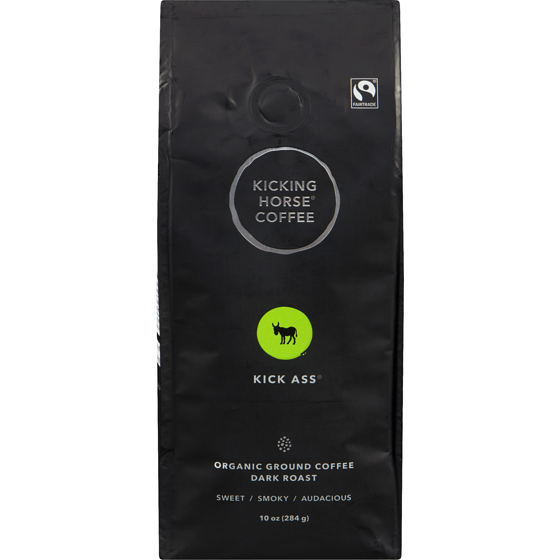 Kicking Horse Organic Fairtrade Dark Roast Ground Coffee, Kick Ass 284 g, $5.98/100g