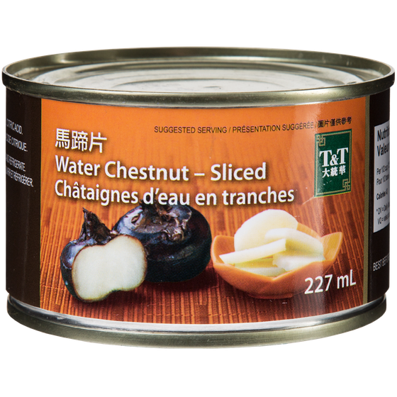 T&T Sliced Water Chestnuts 227 ml, $0.57/100ml