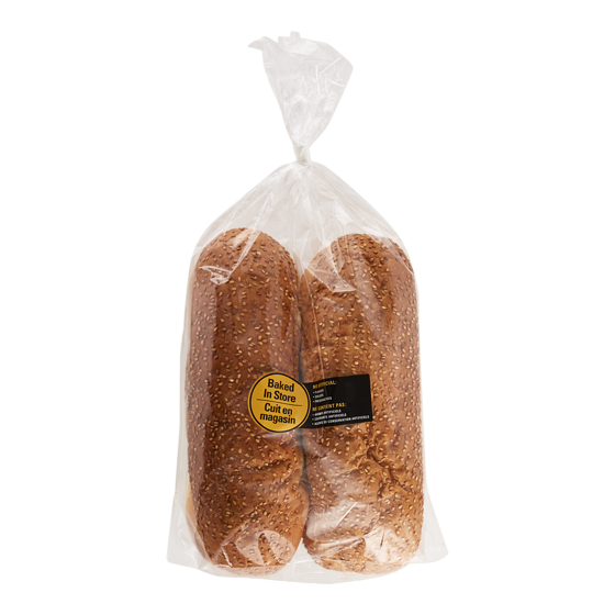 null Sub Roll, Sesame Seed 4 pack 394 g, $0.89/100g