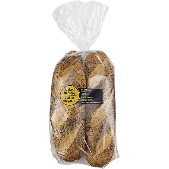 null Sub Rolls, Poppy Seed 394 g, $0.89/100g