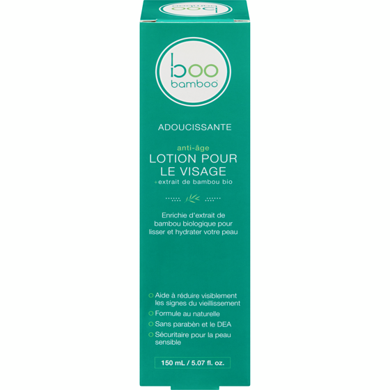 Boo Lotion pour le visage au bambou 150 ml, 13,33 $/100ml