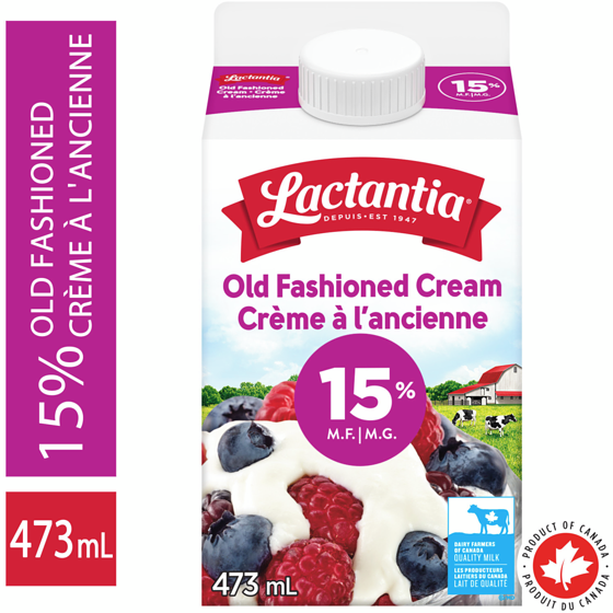 Lactantia Crème à l’ancienne 15 % 473 ml, 0,80 $/100ml