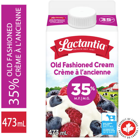 Lactantia Crème épaisse à l’ancienne 35 % 473 ml, 1,28 $/100ml