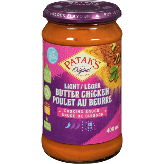Pataks Light Butter Chicken Cooking Sauce 400 ml, $1.25/100ml