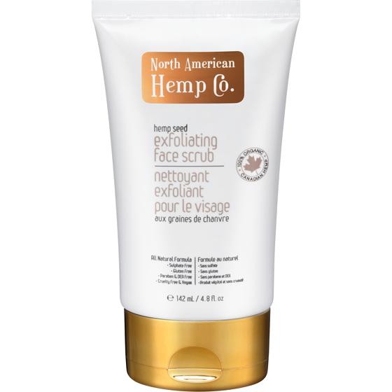 North American Hemp Co. Nettoyant exfoliant pour le visage aux graines de chanvre 142 ml, 9,85 $/100ml