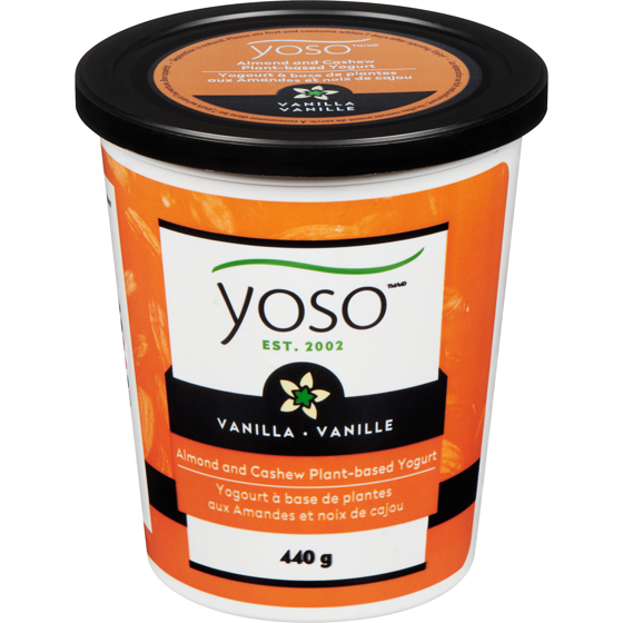 Yoso Cultured Almond And Cashew Yogurt, Vanilla 440 g, $1.48/100g