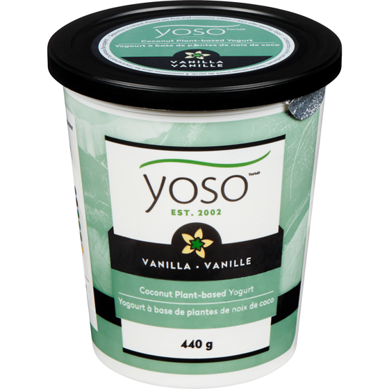 Yoso Cultured Coconut Yogurt, Vanilla 440 g, $1.48/100g