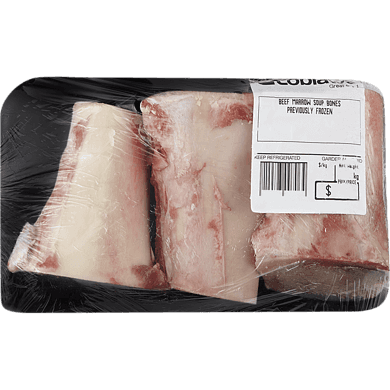 null Os avec moelle soupe 10,78 $/1kg 4,89 $/1lb