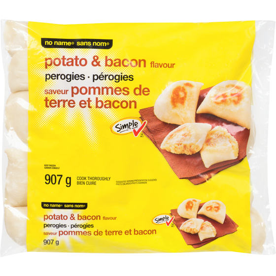 Sans Nom Pérogies saveur pommes de terre et bacon 907 g, 0,42 $/100g