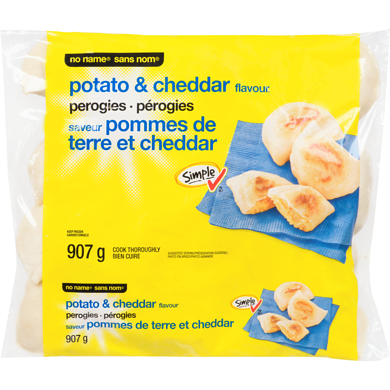 No Name Potato and Cheddar Flavour Perogies 907 g, $0.42/100g
