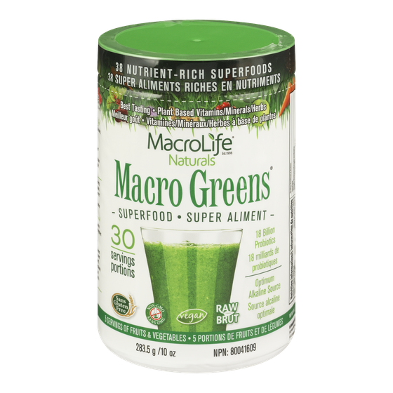 MacroLife Macro Greens Superfood 283.5 g, $18.34/100g