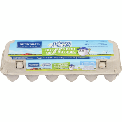 Les Fermes Burnbrae Nature'S Best Oeufs Gros 12 ea, 0,48 $/1ch