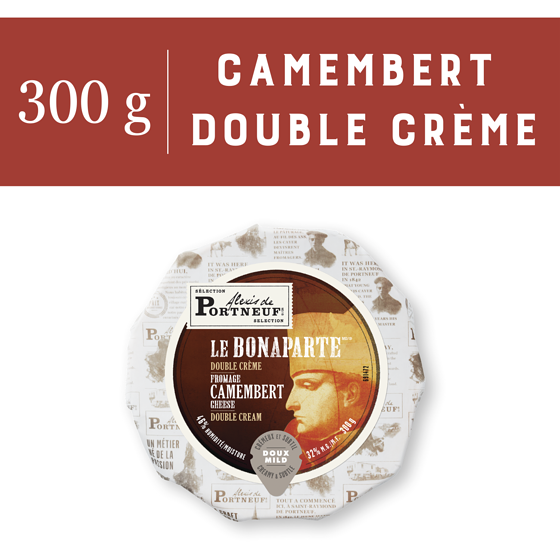 Alexis Portneuf Le Bonaparte Camembert Cheese PP 300 g, $3.00/100g