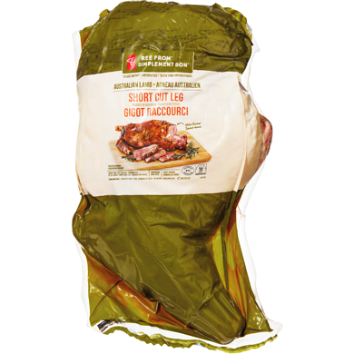 President's Choice Free From Short Cut Leg Australian Lamb $23.13/1kg $10.49/1lb