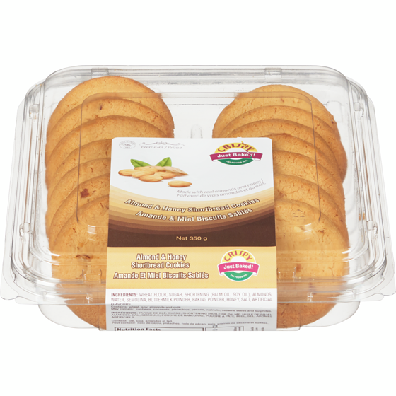 Crispy Almond Honey Cookie 0.35 kg, $1.14/100g