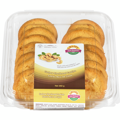 Crispy Cashew Short Bread Cookie 0.35 kg, $1.14/100g