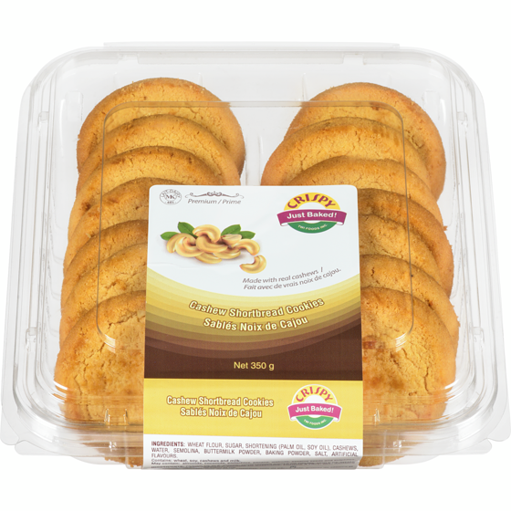 Crispy Cashew Short Bread Cookie 0.35 kg, $1.14/100g