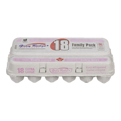 Gray Ridge Extra Large Eggs 18 ea, $0.42/1ea