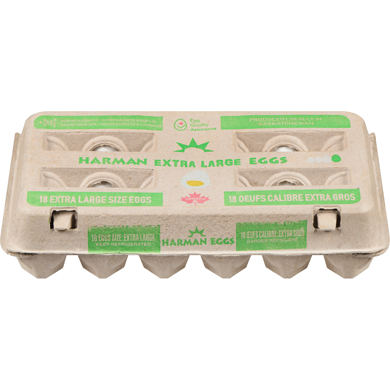 Harman Eggs 18ct      18 ea, $0.40/1ea