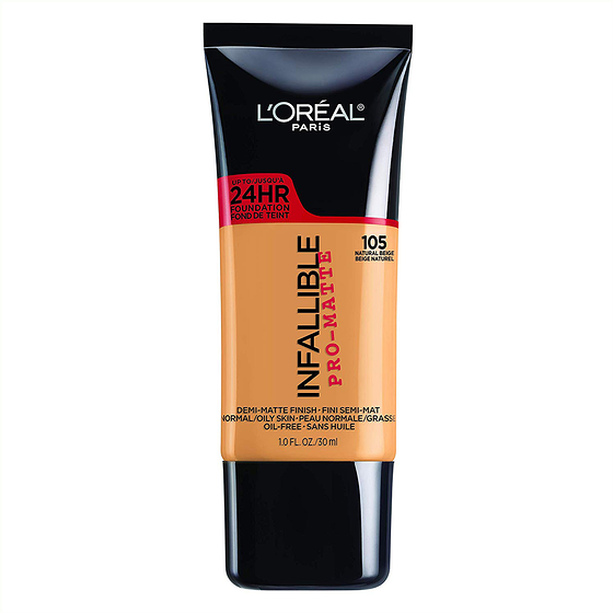 L'Oreal Paris Infallible Foundation 105 Natural Beige 1 ea, $24.52/1ea