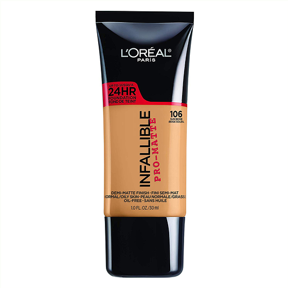 L'Oreal Paris Infallible Foundation 106 Sun Beige 1 ea, $24.52/1ea
