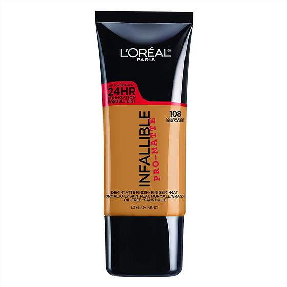 L'Oreal Paris Infallible Foundation 108 Caramel Beige 1 ea, $24.52/1ea
