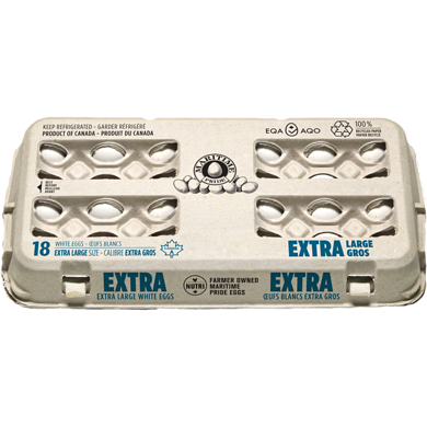 Maritime White Eggs Extra Large, 18 Count 18 ea, $0.48/1ea