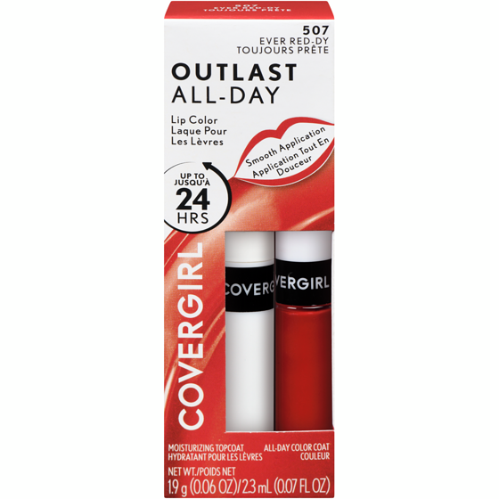 Cover Girl Outlast Lipcolor 507 Ever Red-Dy 1 ea, $13.99/1ea
