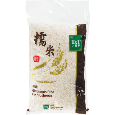 T&T Riz glutineux 5 kg, 0,31 $/100g