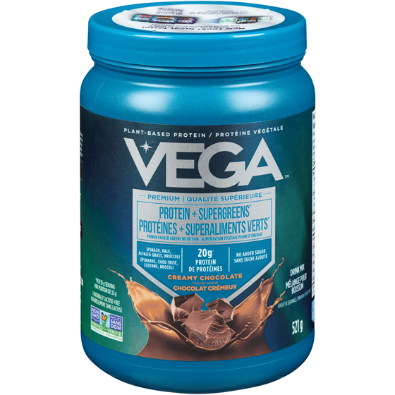 Vega Vega® Protein & Greens, Chocolat Protéines 521 g, 4,22 $/100g