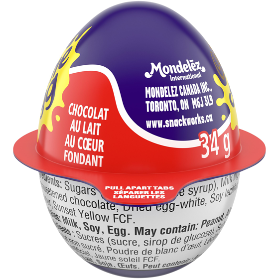 Cadbury Oeuf en crème, centre fondant, cacao 100% durable 34 g, 4,41 $/100g