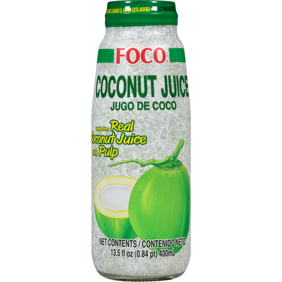 Foco Jus de noix de coco 400 ml, 0,75 $/100ml