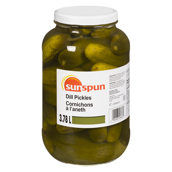 Sunspun Dill Pickles 3.78 l, $0.48/100ml