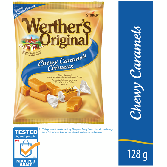 Werther's Original Chewy Caramel Candy 128 g, $3.12/100g
