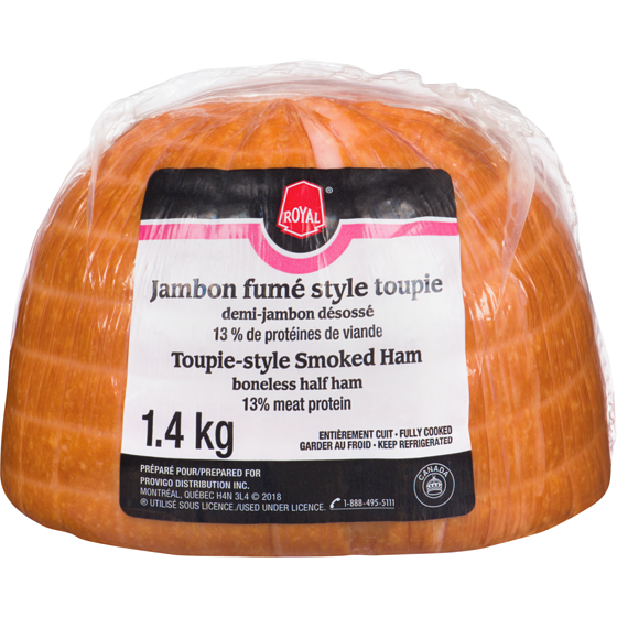 Royal Toupie-Style Smoked Ham Boneless Half Ham 1.4 kg, $1.07/100g