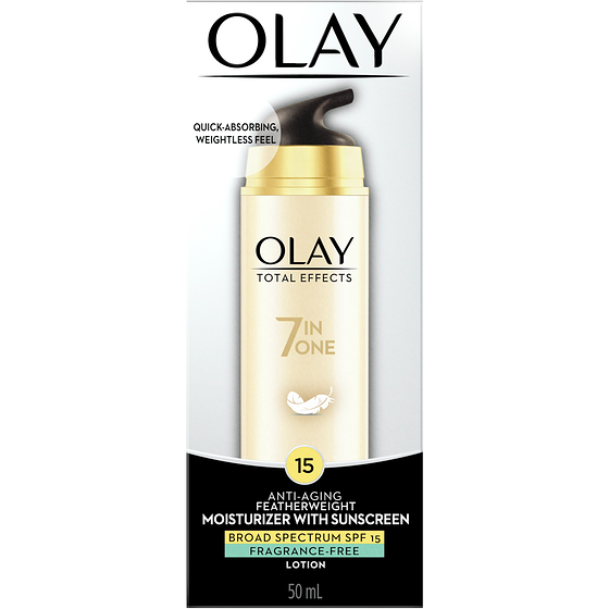 Olay Total Effects Fragrance-Free Featherweight Moisturizer 50 ml, $63.98/100ml