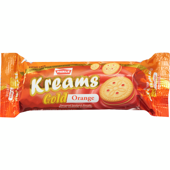Parle Kreams Gold Orange Cookies 66.64 g, $1.19/100g