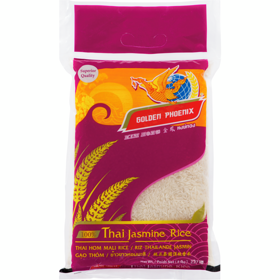 Golden Phoenix Riz jasmin thaï 2.27 kg, 0,44 $/100g