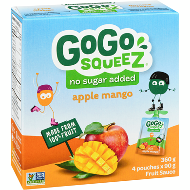 Apple - qwer55  GoGo squeez Squeeze, Apple Mango - 90 g | Valumart
