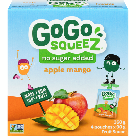 GoGo squeez Squeeze, Apple Mango 90 g, $1.19/100g