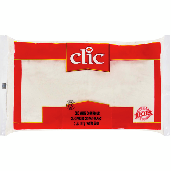 Clic White Corn Flour 907 g, $0.55/100g