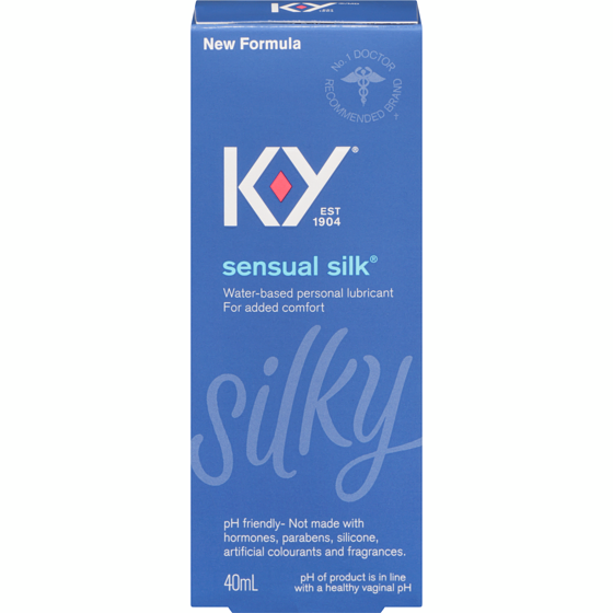 K-Y Sensual Silk Water-Based Personal Lubricant 40 ml, $32.48/100ml
