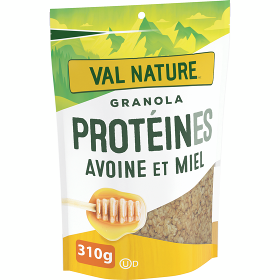 Nature Valley Granola Protéiné à l'Avoine et au Miel, Collation et Céréale Saine 310 g, 2,09 $/100g