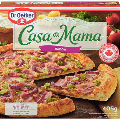 Dr. Oetker Casa Di Mama Bacon Pizza 405 g, 1,73 $/100g