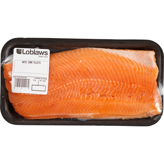 null Arctic Char Fillets, Fresh $48.48/1kg $22.00/1lb