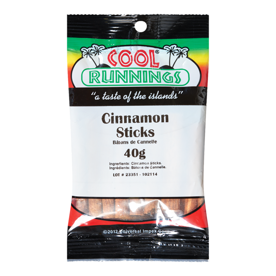 Cool Runnings Cannelle en bâtons 40 g, 7,50 $/100g