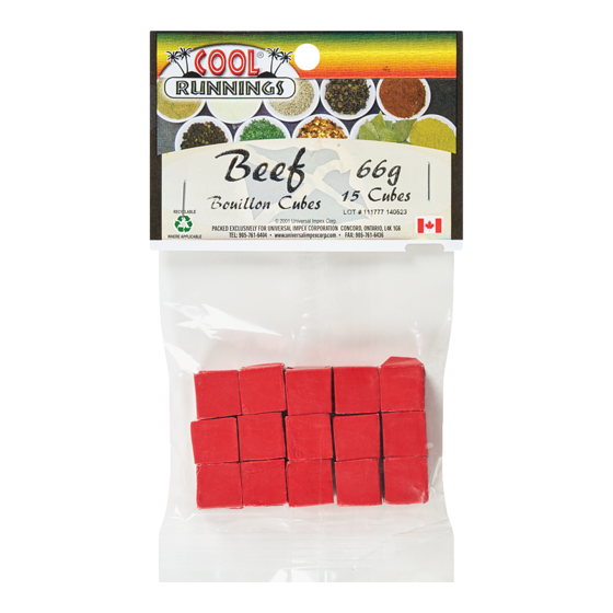 Cool Runnings Beef Bouillon Cubes 66 g, $4.55/100g