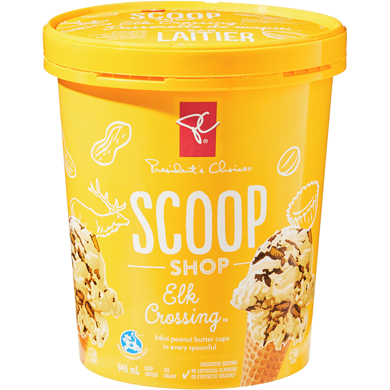 President's Choice Elk Crossing Ice Cream  946 ml, $0.42/100ml